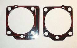 Metal cylinder base gasket set  w/bead - 1948-62 panhead- close out