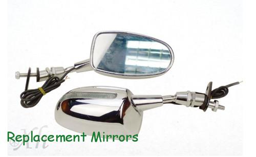 Led rear view mirror fit for honda cbr 600 f1 f2 f3 cbr 900 929 954 rr chrome