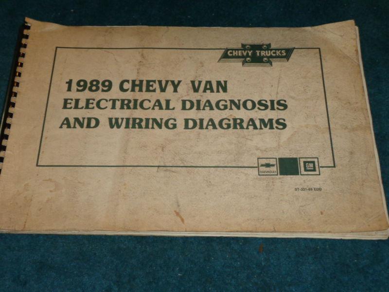 1989 chevrolet full-size van electrical diagnosis and wiring diagrams manual!