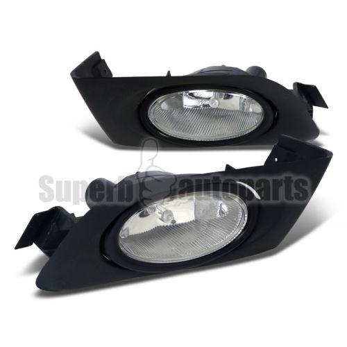 2001-2003 honda civic 2dr/4dr fog lights bumper lamp clear+switch