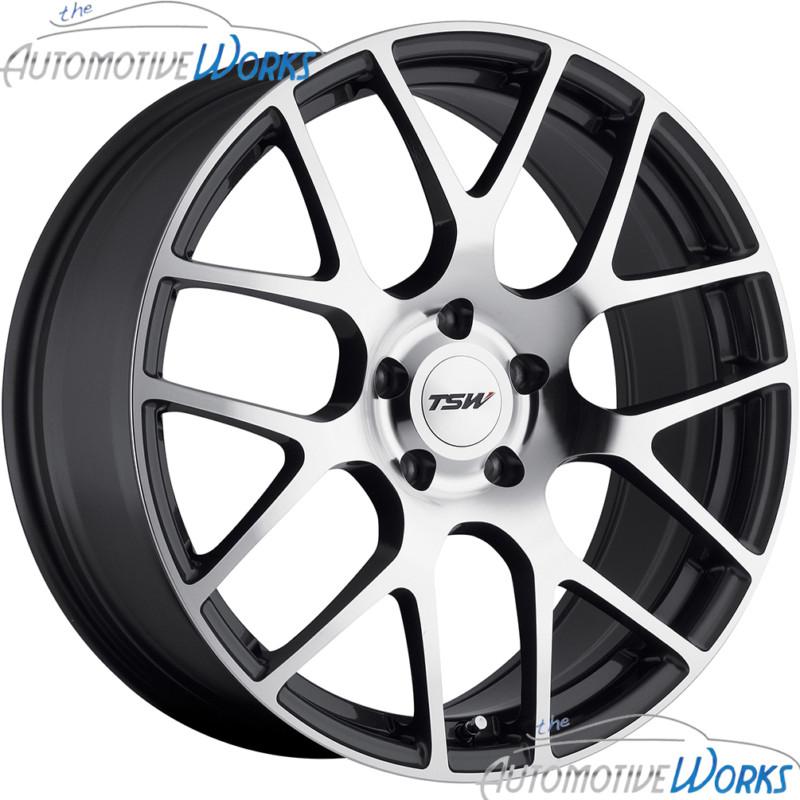 1 - 20x10.5 tsw nurburgring 5x114.3 5x4.5 +25mm gunmetal mirror rim wheel 20"