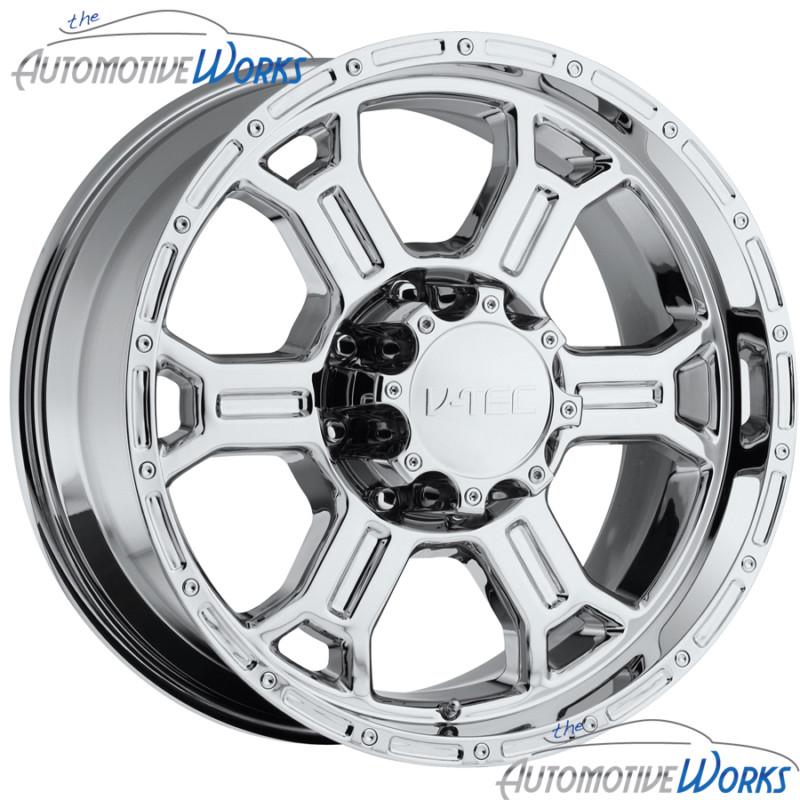 1 - 18x9.5 v-tec raptor 5x114.3 5x4.5 +18mm chrome wheel rim inch 18"