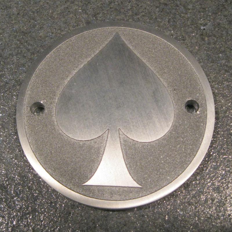  custom etched aluminum points cover harley custom chopper bobber