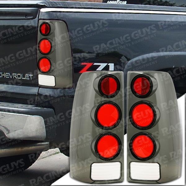 1999-2002 silverado tail lights rear lamps overlay cover new pair sierra truck