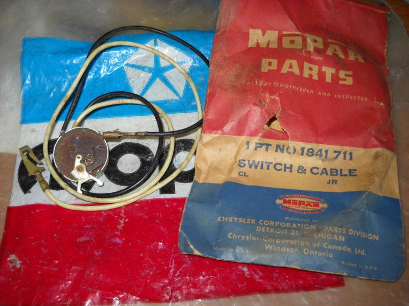 Nos mopar 1958 plymouth back up lamp w/automatic transmission