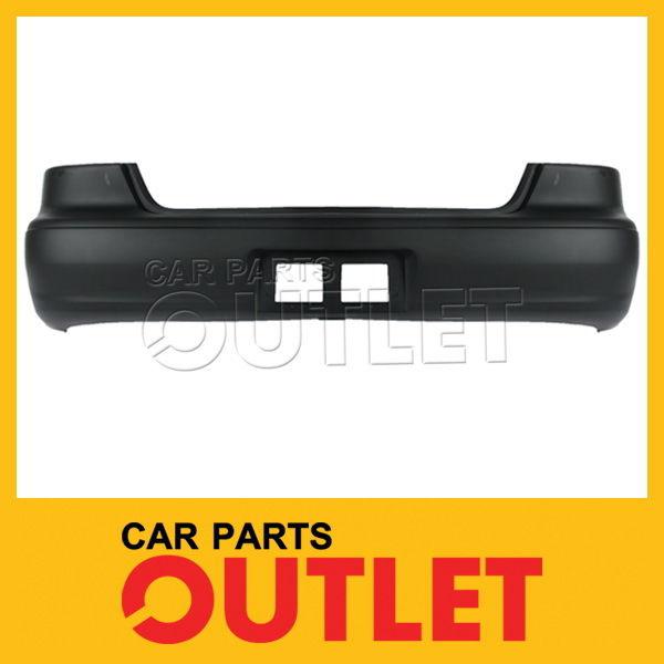 1998-2000 2001 2002 corolla rear bumper s le primered black plastic facial cover