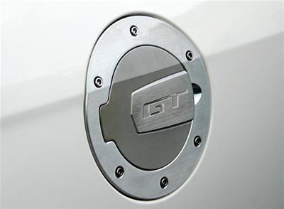 Silverhorse racing tru-billet fuel door s2975001s-gt silver ford mustang