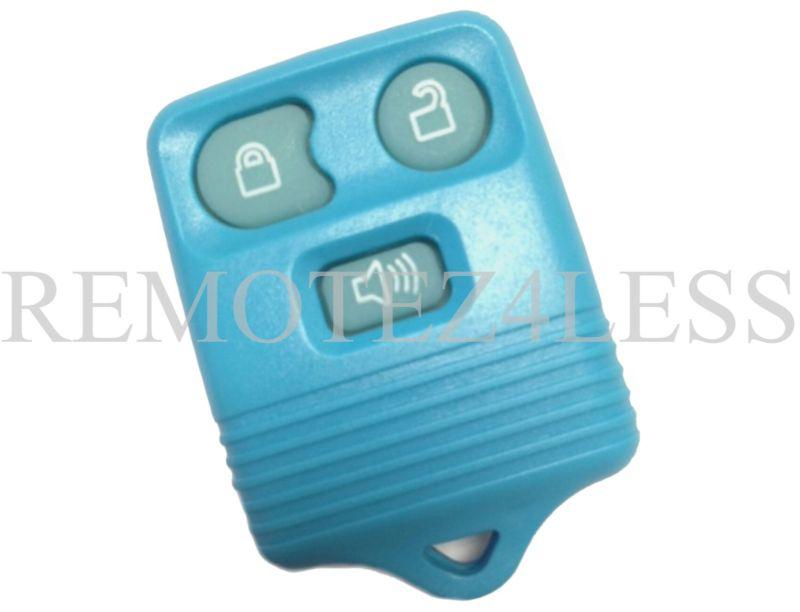 New light blue glow in the dark ford keyless entry remote key fob clicker