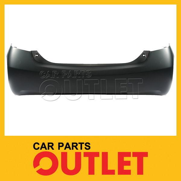 07-11 toyota usa built camry hybrid rear bumper primered black w/1 exhaust hole