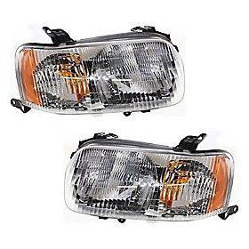 New headlight headlamp assembly pair set driver+passenger side left+right w/bulb