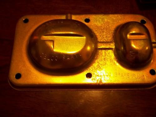 1970 chevelle ss master cylinder lid orig gm replated 