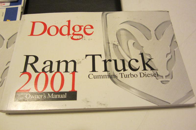 Dodge ram truck cummins turbo diesel 2001 owners manual   