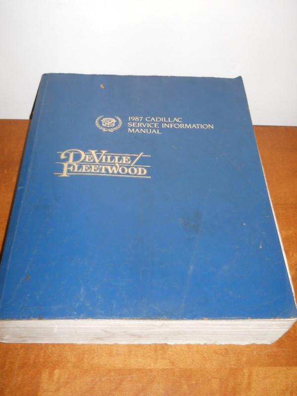 1987 cadillac deville / fleetwood original h-2414 service information manual