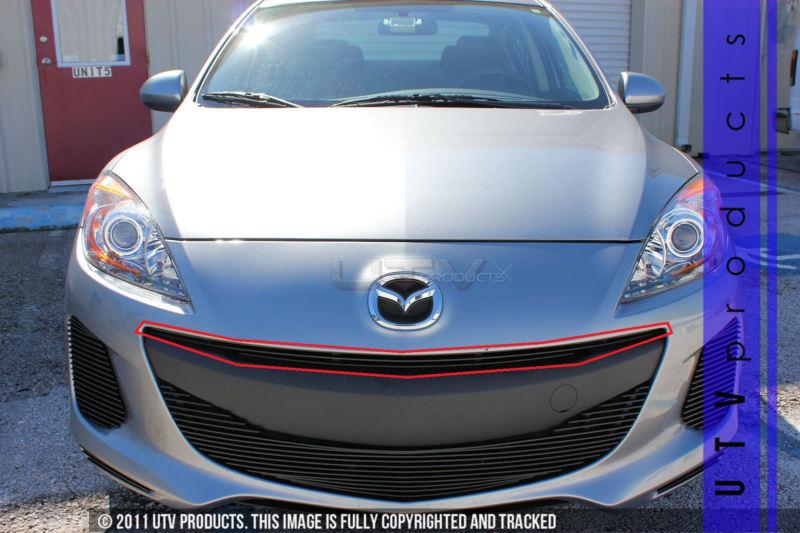 2012 - 2013 mazda3 4dr/5dr sedan 1pc upper black billet grille i sport mazda 3  