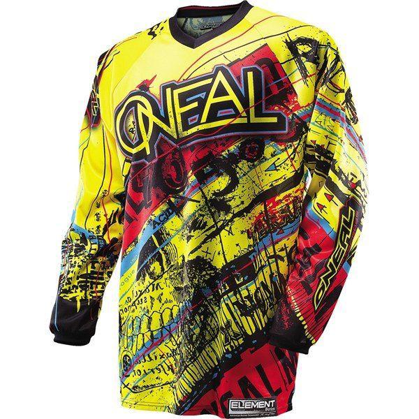 Yellow/red l o'neal racing element acid youth jersey 2014 model