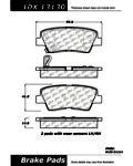 Centric parts 106.13130 rear severe duty semi metallic premium pad