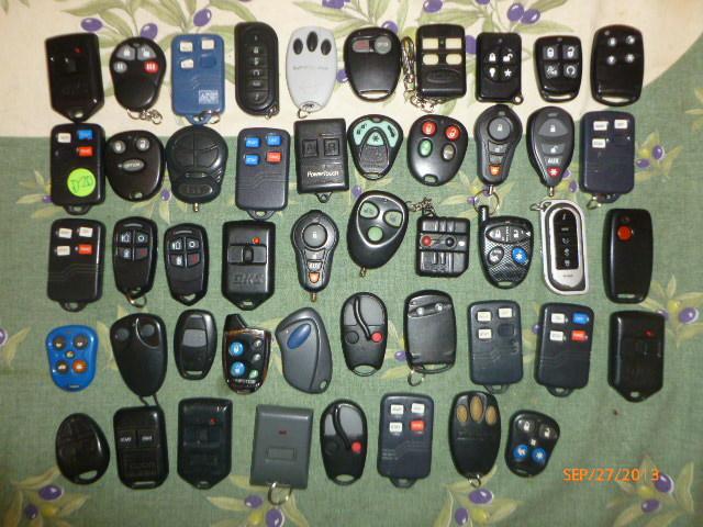 Lot of 48 mixed aftermarket remotes