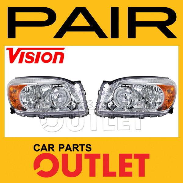 2006-2008 toyota rav4 head light lamp replacement new pair set left+right 2007