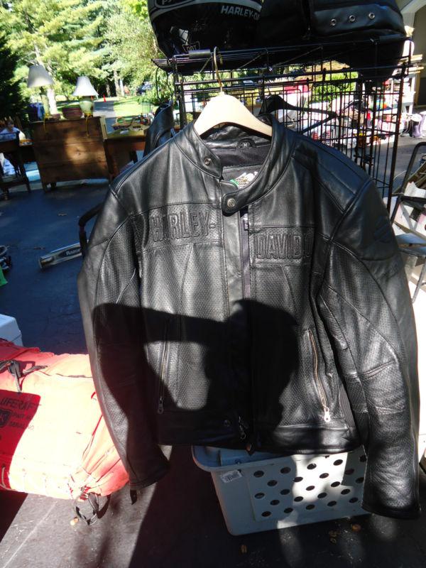Harley davidson aeration leather motorcycle jacket
