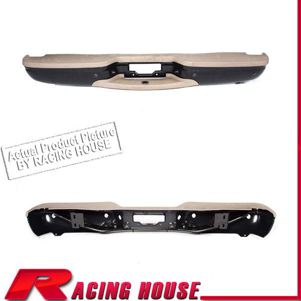 Rear step bumper steel bar w/ tan pad 00 01 02 expedition eddie w/sensor black