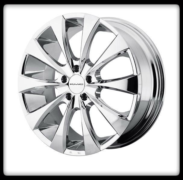 20" x 8.5" kmc fader km679 chrome charger s430 s500 ls460 gto 550 a8 wheels rims