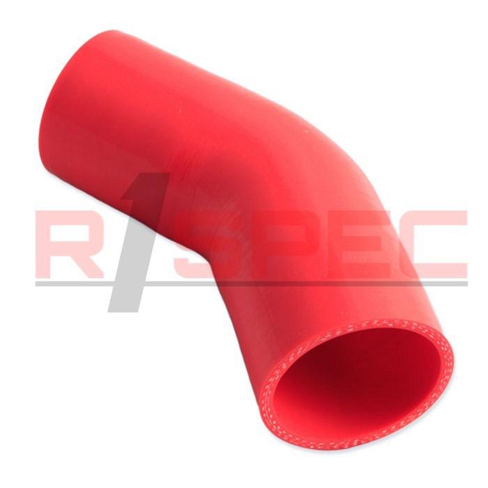 Universal red 3 ply 45 degree 2.5'' silicone hose coupler 63mm turbo intercooler