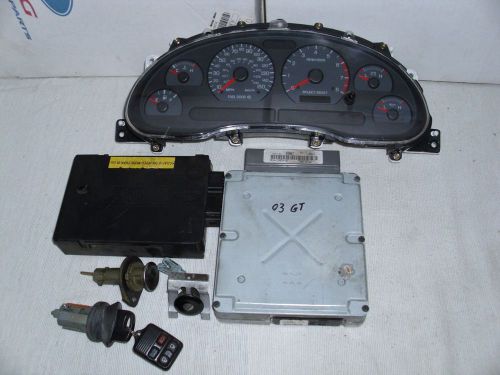 2003-2004 mustang gt 5 speed complete running electronix ecu, cluster, gem,keys