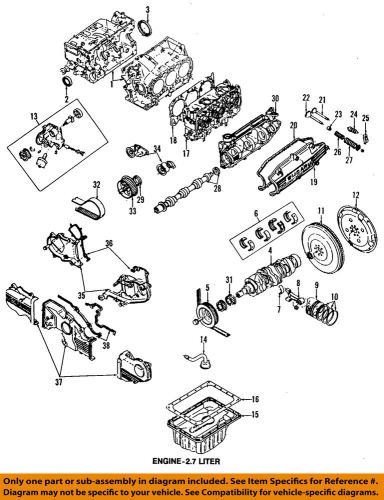 Subaru oem 88-91 xt camshaft-outer gasket 13582aa020