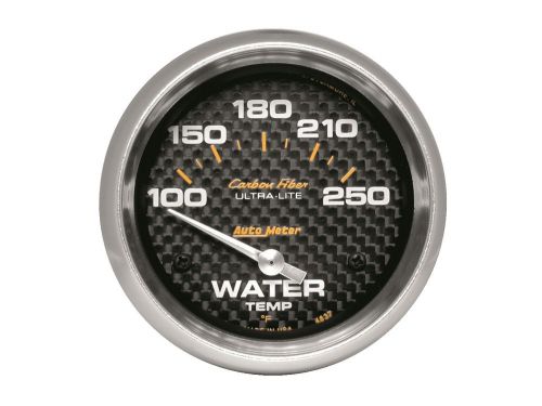 Auto meter 4837 carbon fiber; electric water temperature gauge