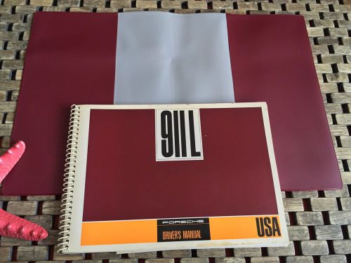 1968 porsche 911 l 911l owners manual nos original date  (( buy oem ))