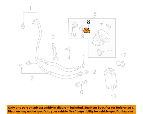 Cadillac gm oem 94-04 deville 4.6l-v8 oil cooler-by-pass valve 25013759