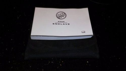 2008 buick enclave owners manual with case