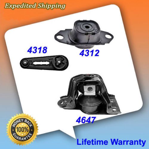 Motor &amp; trans. mount 3pcs for 2009-2011 nissan versa 1.6l a4347 a4318 a4312 m911