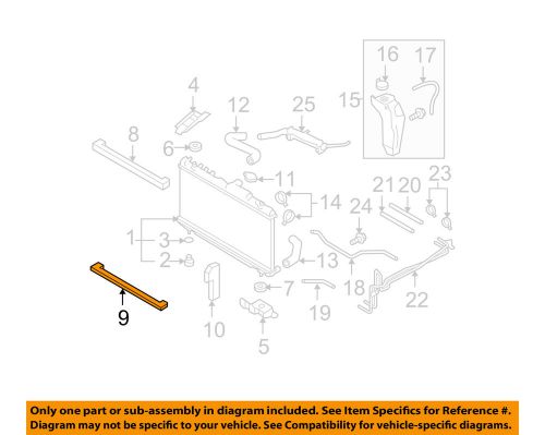 Subaru oem 05-14 legacy 2.5l-h4-radiator assembly packing 45167ag01a