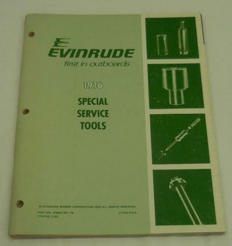 1976 evinrude special service tools manual 5183 oem boat 3086