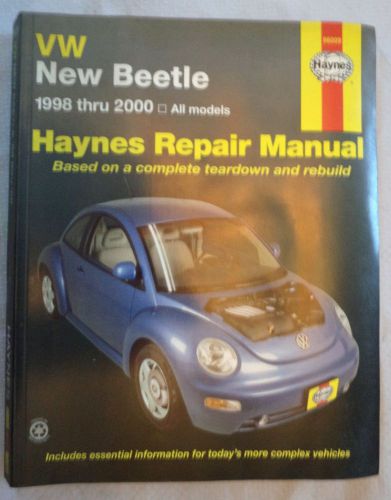 Excellent condition~repair manual book haynes #96009 ~new beetle 1998-2000