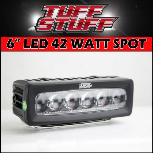 6&#034; off road led light bar 42 watt spot beam work light- 7 watt osram led ip69k