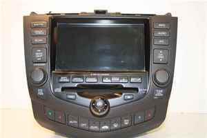 05 honda accord 6 disc cd with gps info screen oem lkq