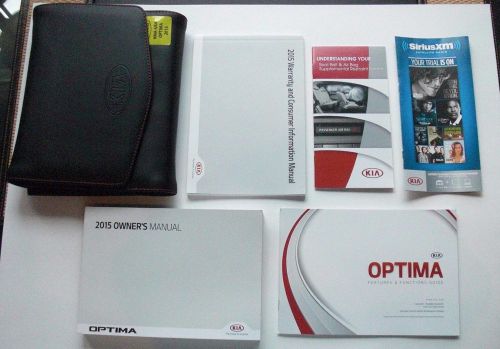 2015 kia optima owners manual books with storage case