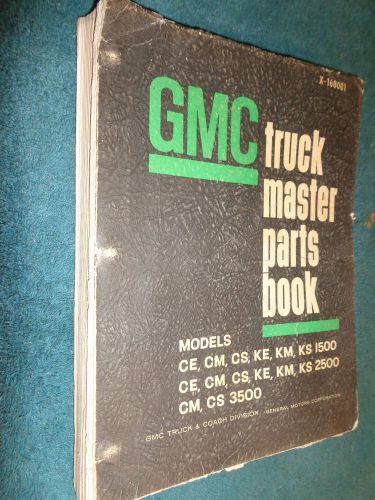 1967-1968 gmc 1/2 ton thru 1 ton truck parts catalog / original book pickup+