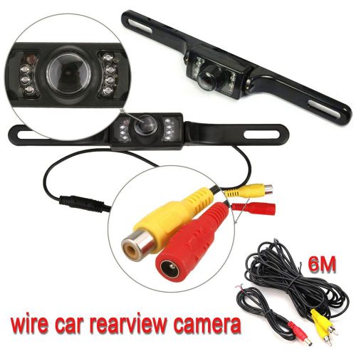 Car rear view backup camera night vision waterproof anti-fog ir led camera