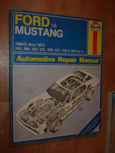 1964-1973 ford mustang shop manual service book haynes repair 65 66 67 68 69 70