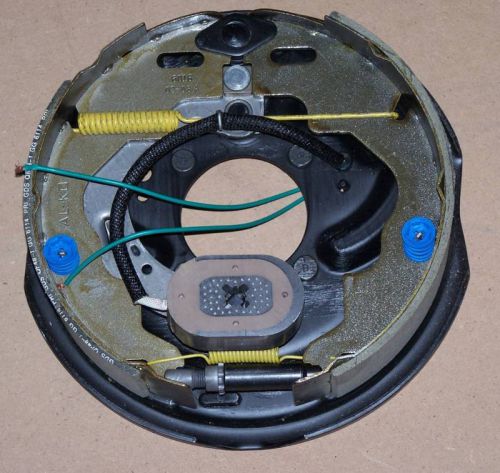 10&#039;&#039; backing plate electric trailer drum brake left side with mounting hardware