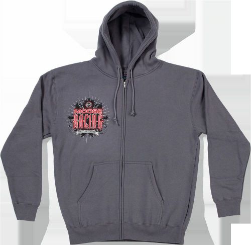 Moose racing softgoods s6 arcane zip hoody xl grey