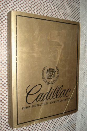 1982 cadillac shop manual original service book rare nr oem gm repair book