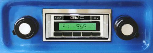 1967-1972 gmc truck radio am/fm usa-230 67-72 ipod xm mp3 200 watt aux input