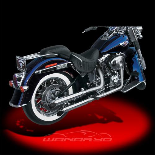 Cycle shack slip-on mufflers, turn-out for 2005-2006 harley softail