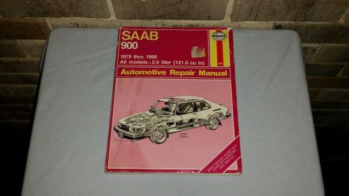 1979-1988 saab 900 all models 2.0 litre  haynes repair manual book # 980