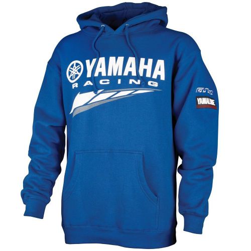 Yamaha racing special edition hooded sweatshirt in yamaha blue - size lg - new