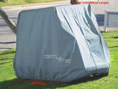 1x car golf cart storage cover for ez go club car yamaha golf cart 95x48x66inch